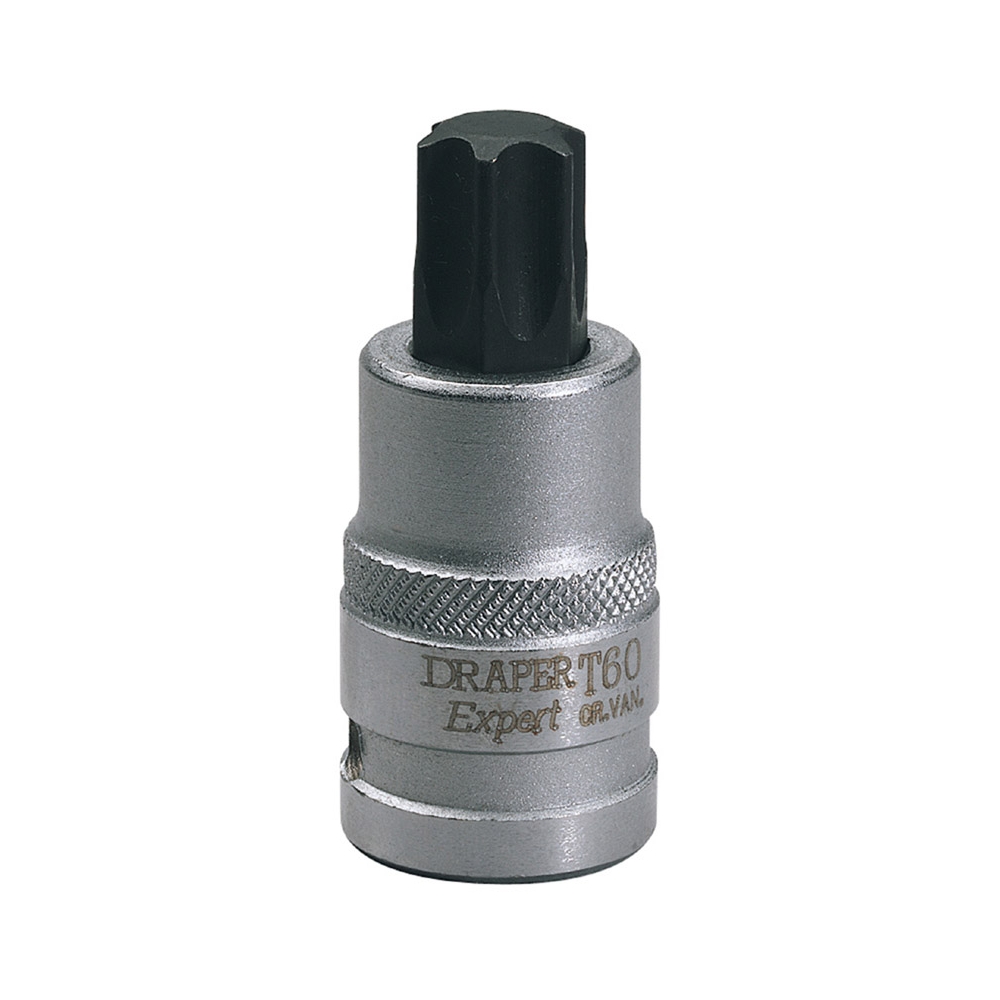 Punta Torx 60 con vaso de 1/2" Largo 55 mm - Draper Expert.