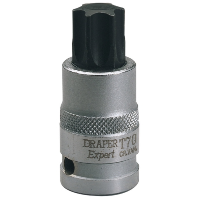 Punta Torx 70 con vaso de 1/2" Largo 55 mm - Draper Expert.