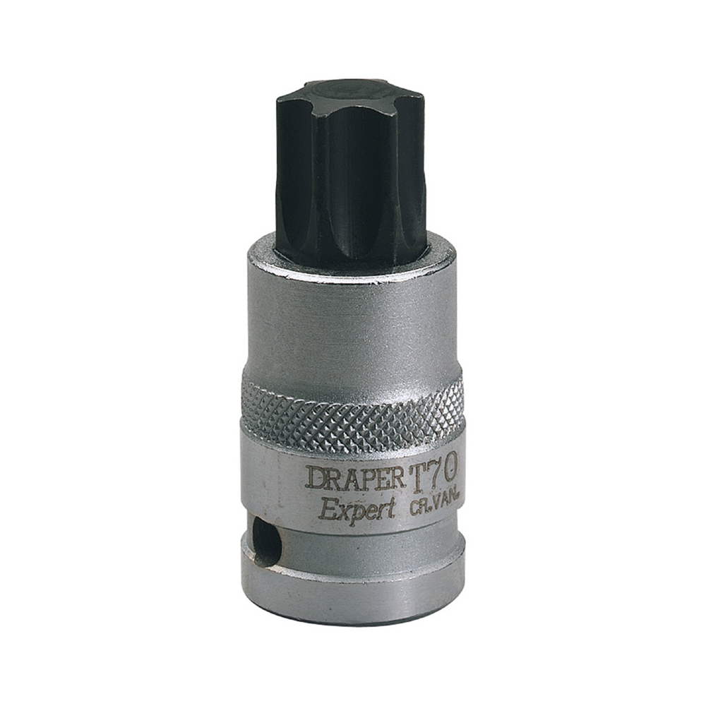 Punta Torx 70 con vaso de 1/2" Largo 55 mm - Draper Expert.