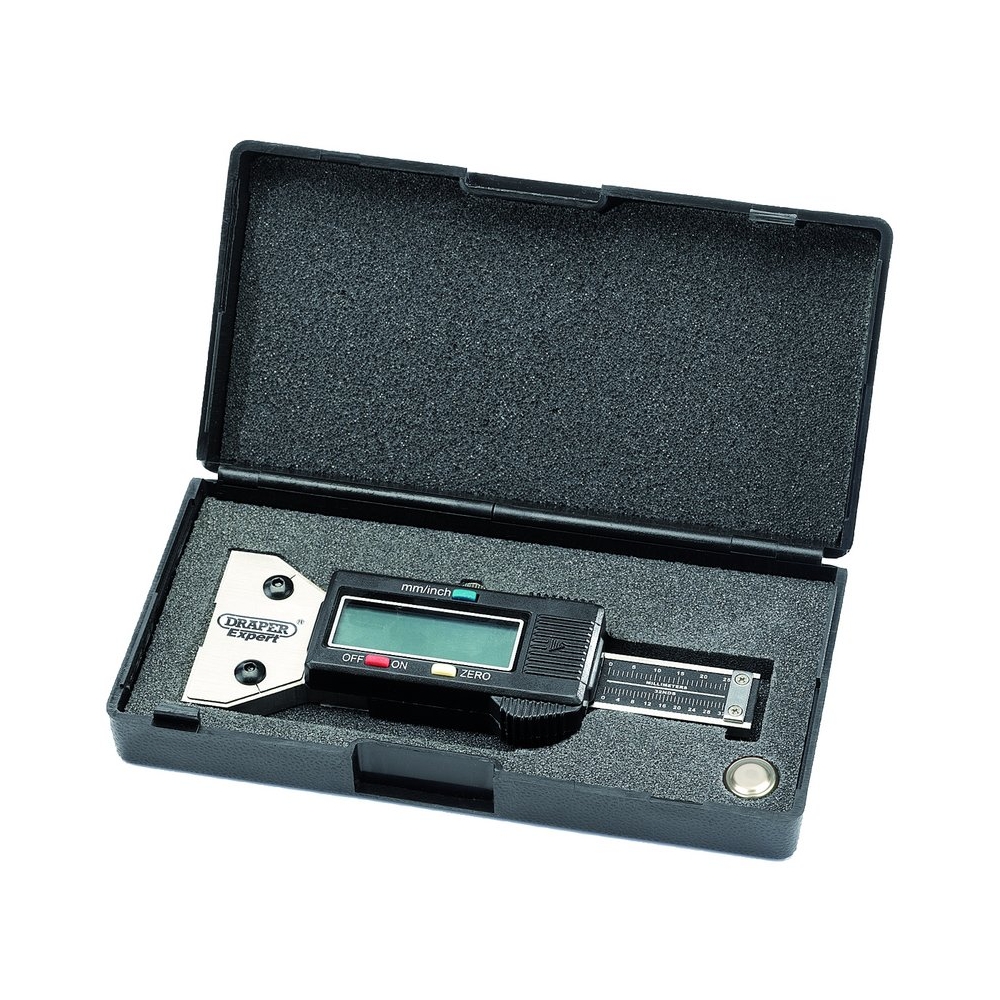 Profundímetro de neumáticos digital de acero inoxidable con rango de medición de 0 a 25 Mm.