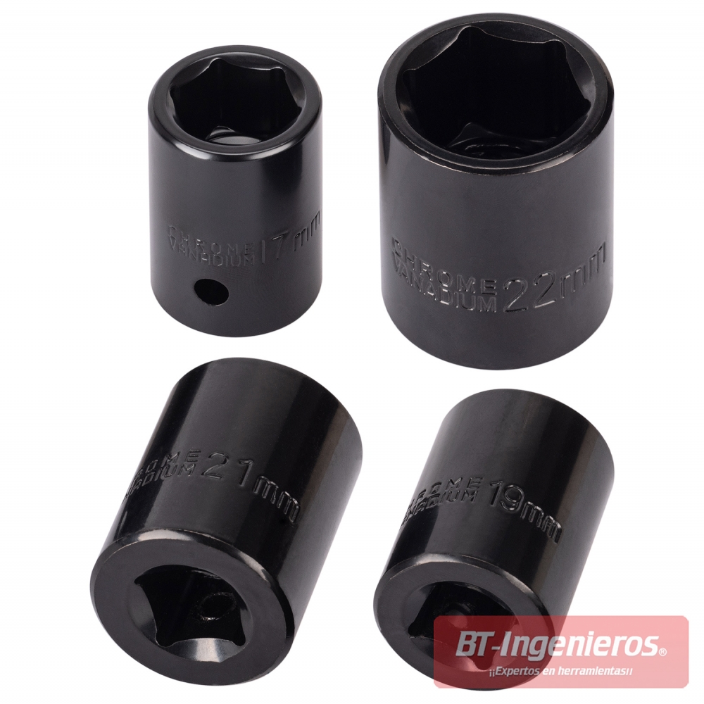 Llavede vaso incluidas: 17, 19, 21 y 22 mm.