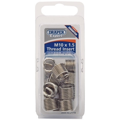 12 x Inserto M10 x 1.5 de acero inoxidable para reparar roscas