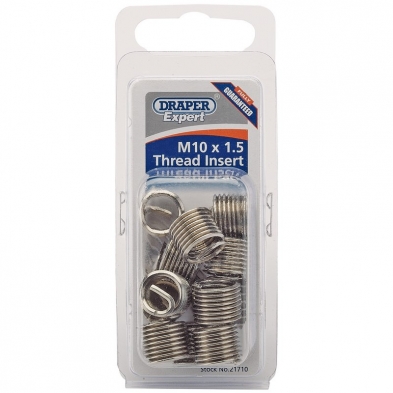 12 x Inserto M10 x 1.5 de acero inoxidable para reparar roscas