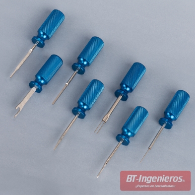 Maletín de extractores de terminales, sensores y conectores - 19 Piezas