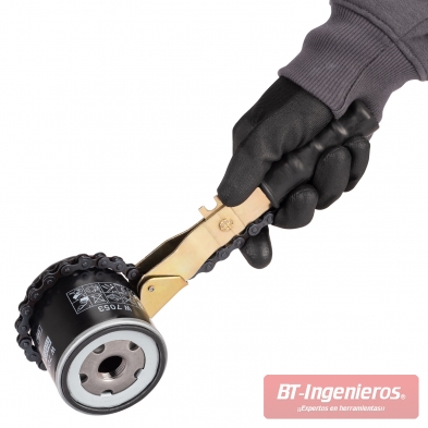 Llave de cadena para filtros de aceite - Ajustable (Cadena: 400 mm)