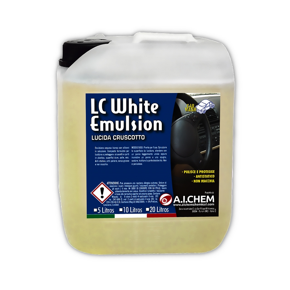 Protector y Abrillantador para Salpicaderos. White Emulsion 5L