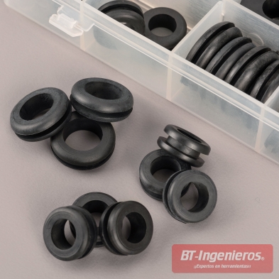 Tapones de Goma para Cables y Agujeros: Kit Completo con 125 Piezas Variados