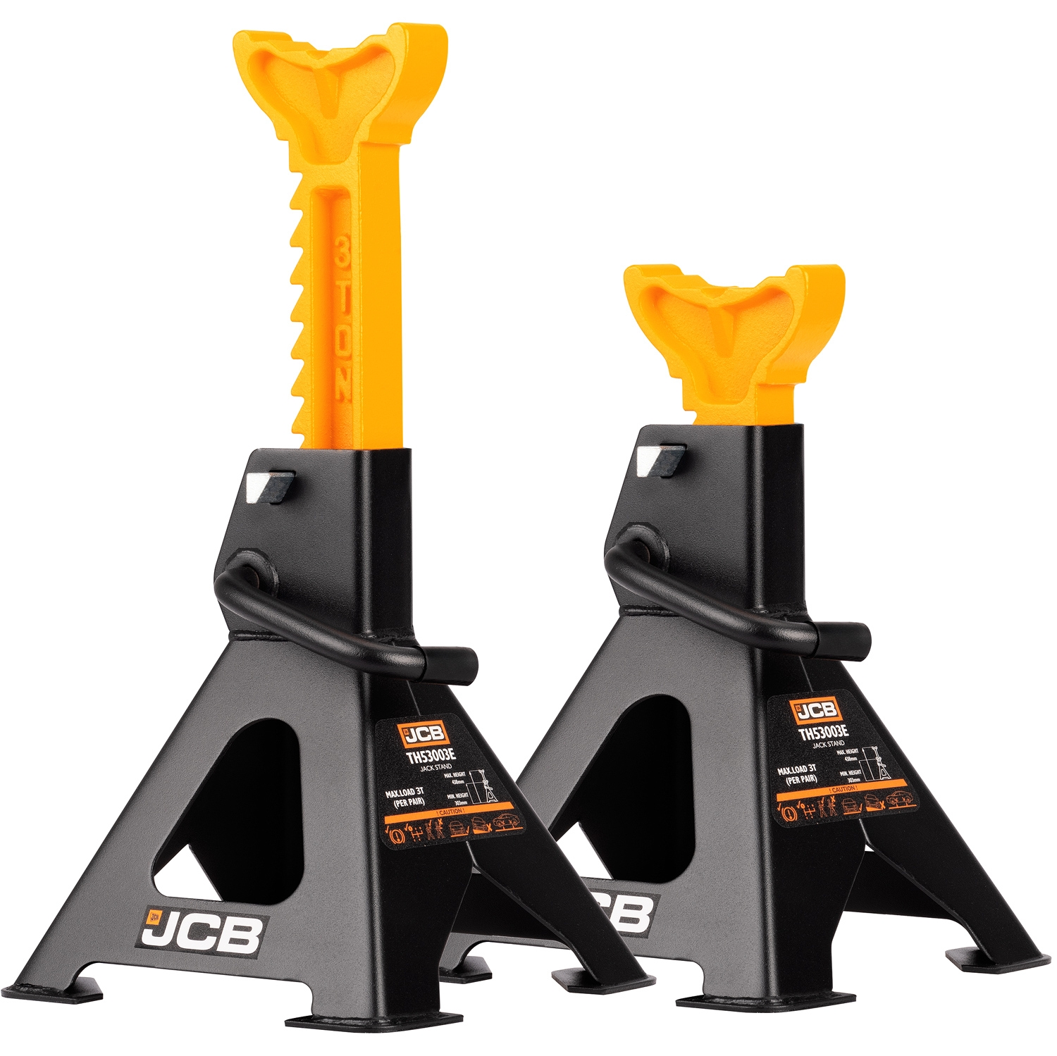 Set de 2 Caballetes JCB de 3 Toneladas - Máxima Resistencia 🚗💪