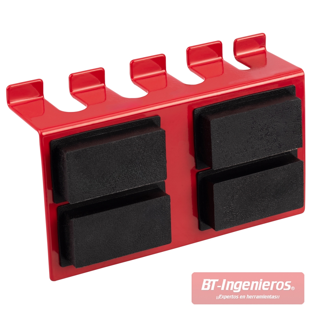 Soporte magnético para palancas y barras con 4 huecos | 7 - 14 mm.