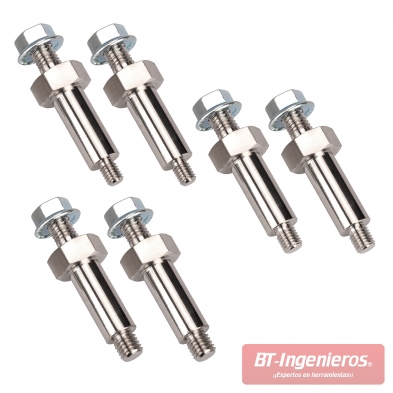 Tornillos de fijación para placas de bloqueo y puente de medición.