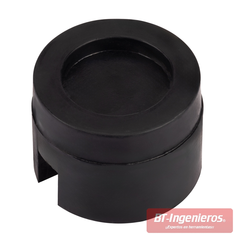 Base inferior con rebaje Ø 32 mm. para acoplar a ciertos modelos de gatos.