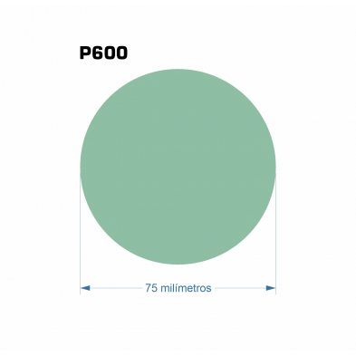 100 Discos de lijado de Film Perforados Ø75 mm - G600