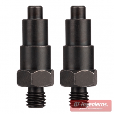 Adaptadores de Ø 5,7 mm y Ø 9,7 mm  Para agujeros de bloqueo de poleas. Uso con la llave T10172.