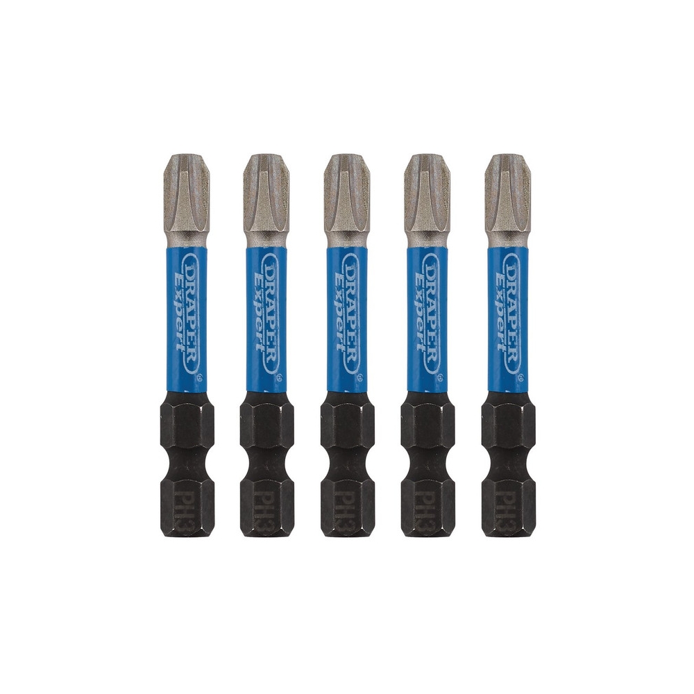 Pack de 5 puntas largas de atornillado de alta resistencia Phillips Nº3