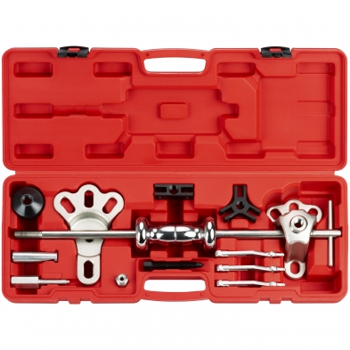 Kit profesional martillo deslizante, desabollador y extractor. 16 pz