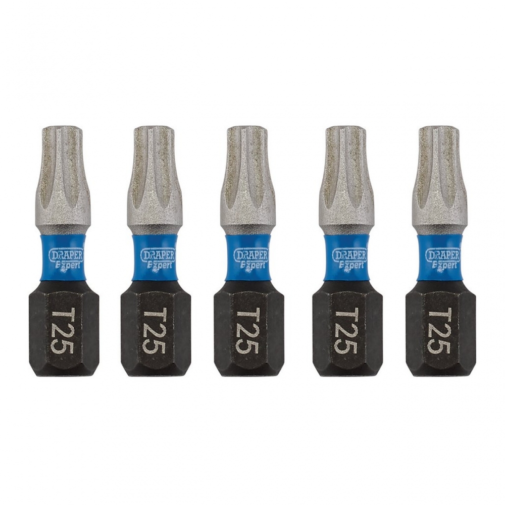 Pack de 5 puntas de atornillado de alta resistencia Torx 25