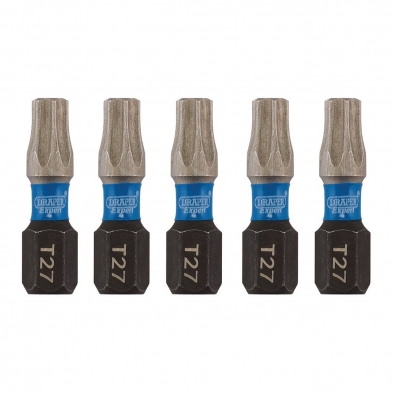 Pack de 5 puntas de atornillado de alta resistencia Torx 27