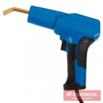 Grapadora térmica con diseño tipo pistola.