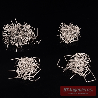 En el kit se incluyen 200 grapas para soldador de plásticos.