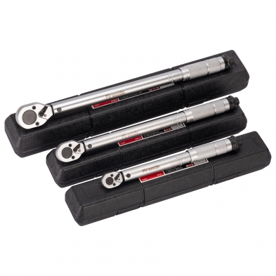 Pack de Llaves dinamométricas 1/4”, 3/8” & 1/2”. 5 - 210 Nm