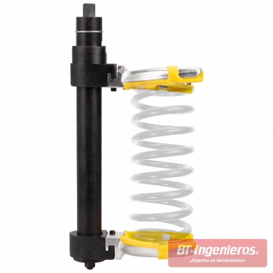 Compresor de muelles montado en columna