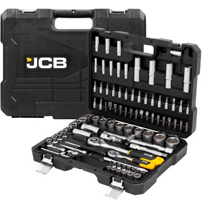 Maletín de llaves vaso 94 Piezas JCB - 1/2" y 1/4" | 4 - 32 mm. | Cromo Vanadio
