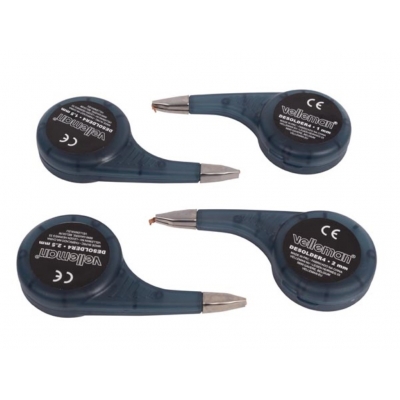 Mallas desoldadoras con dispensador. 1 mm, 1.5 mm, 2 mm y 2.5 mm