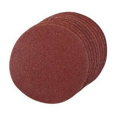 10 Discos de lijado con sujeción de velcro 125 mm. G80