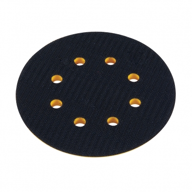 Conexión de velcro para cambio rápido de discos de lijado.