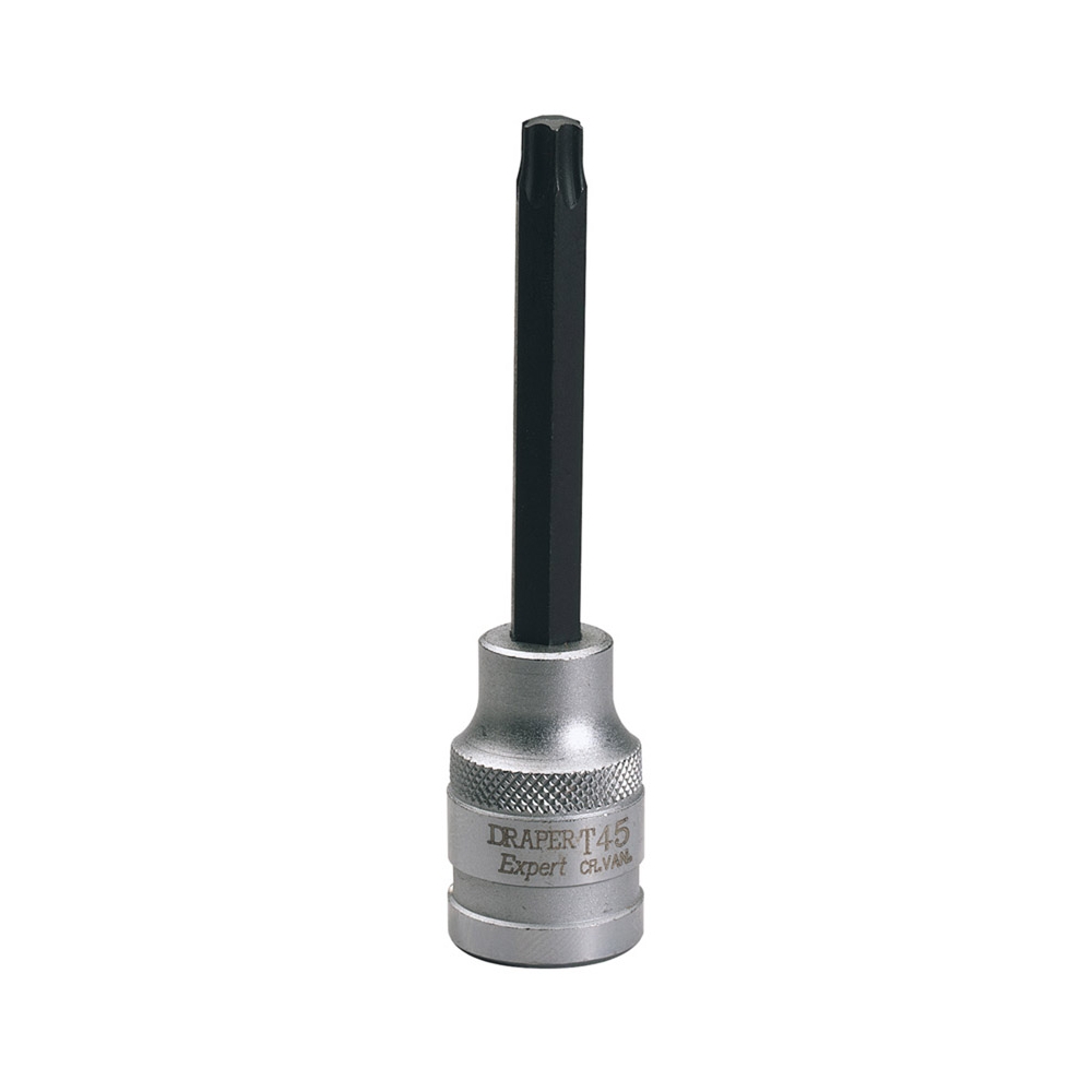 Punta Torx 45 con vaso de 1/2" Extralarga 100 mm - Draper Expert