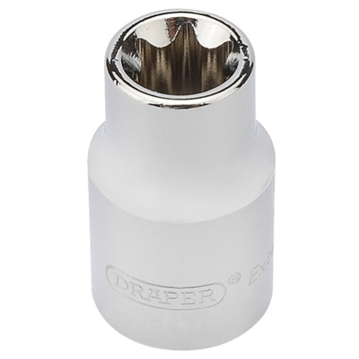 Llave de vaso Torx hembra E10 con cuadradillo de 3/8".