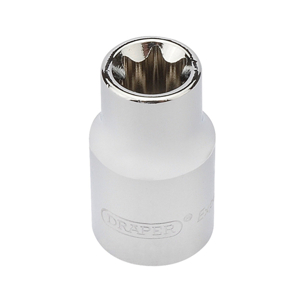 Llave de vaso Torx hembra E10 con cuadradillo de 3/8".