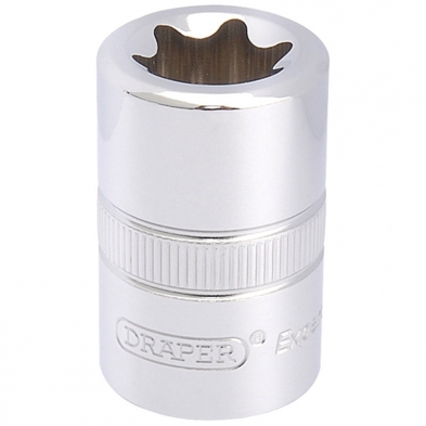 Llave de vaso Torx hembra E18 con cuadradillo de 1/2".
