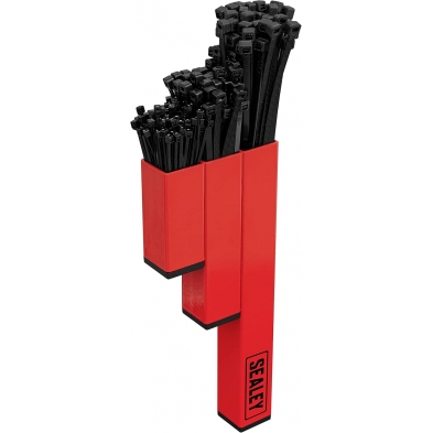 Soporte magnético para bridas, equipado con 200 bridas.