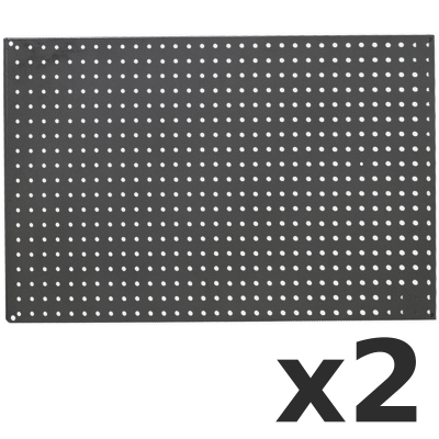 Pack de 2 paneles perforados para herramientas - 825 x 15 x 490 mm.