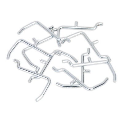 Set de 10 ganchos para panel perforado BT14629