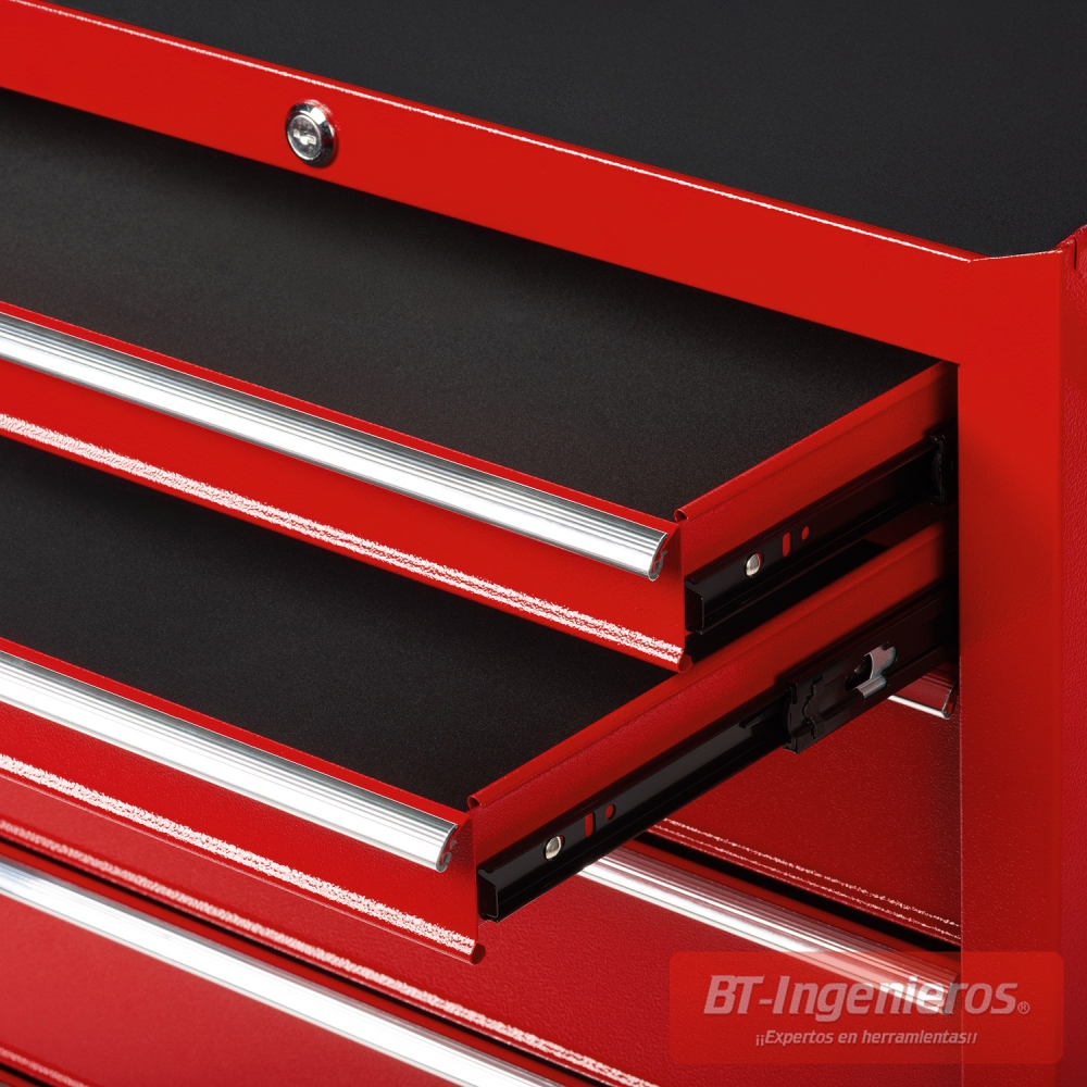 Los tiradores de aluminio incorporan una superficie rugosa.