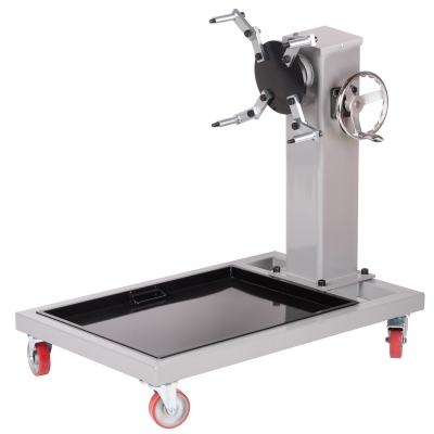 Soporte de Motor 1000 Kg Piramide PRO SMP1T – Giro con Volante y Reductor, Bandeja Extraíble, Alta Capacidad para Talleres