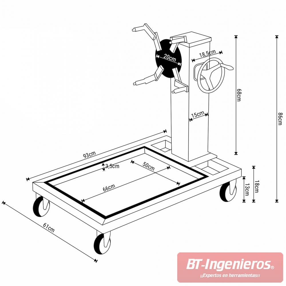 Carro de herramientas BT - 7 Cajones