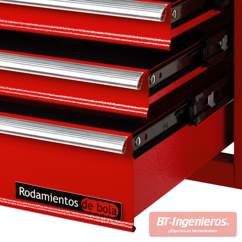 Cofre de herramientas con 6 Cajones CFBT1 - Color rojo| 600 x 340 x 260 mm.