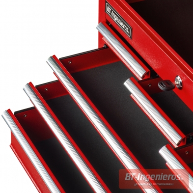 Cofre de herramientas con 6 Cajones CFBT1 - Color rojo| 600 x 340 x 260 mm.