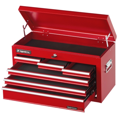 Cofre de herramientas con 6 Cajones CFBT1 - Color rojo| 600 x 340 x 260 mm.