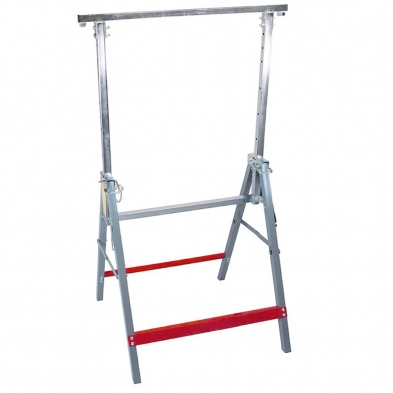2 x Caballete telescópico resistente. Cap. 300 Kg. | Altura ajustable 800 - 1300 mm