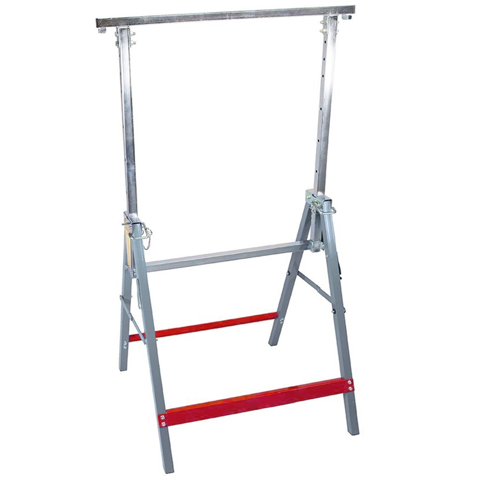 2 x Caballete telescópico resistente. Cap. 300 Kg. | Altura ajustable 800 - 1300 mm