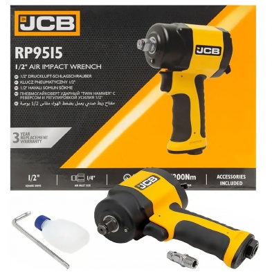 Set completo JCB RP9515 con caja original, llave Allen, conector rápido y dosificador de aceite