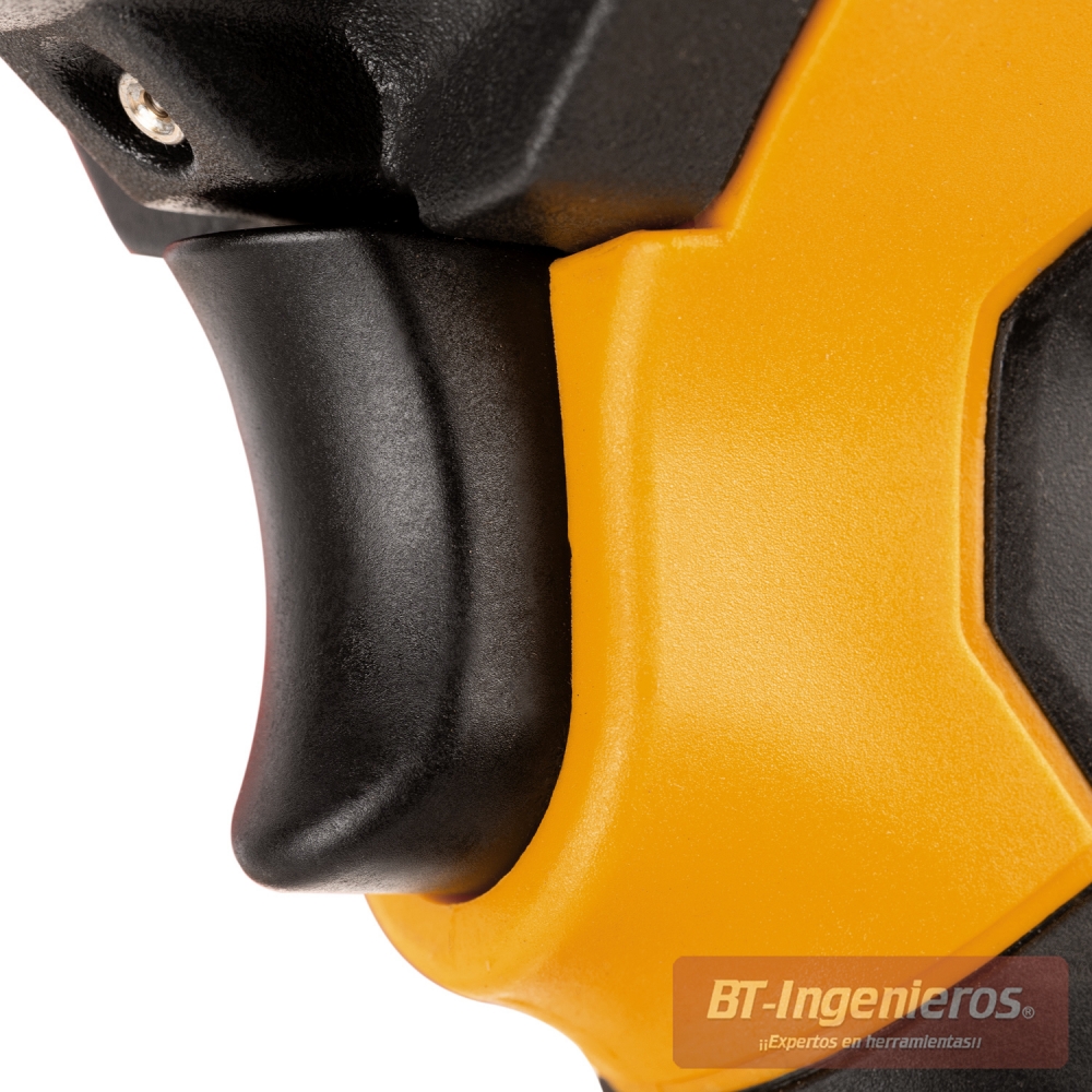 Detalle del gatillo ergonómico de la llave de impacto JCB RP9510-KIT