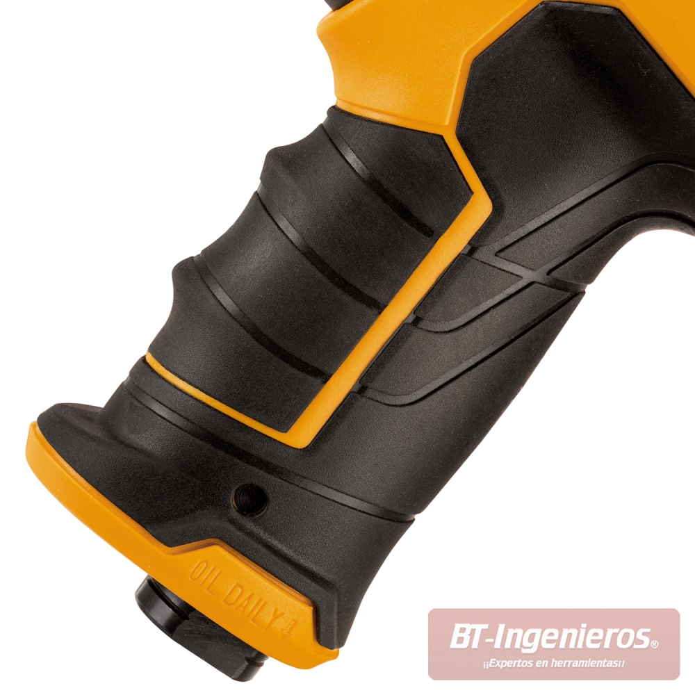 Detalle del mango antideslizante con grip ergonómico de la llave de impacto JCB RP9510-KIT