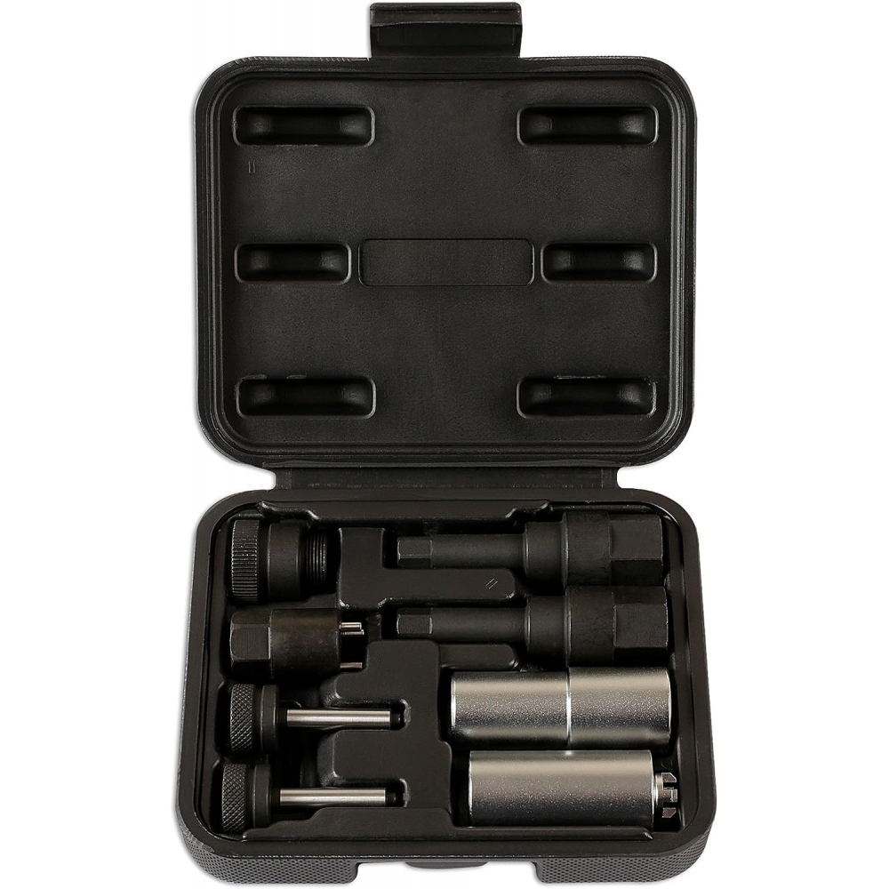 Maletín de reparación profesional para inyectores diésel common rail.