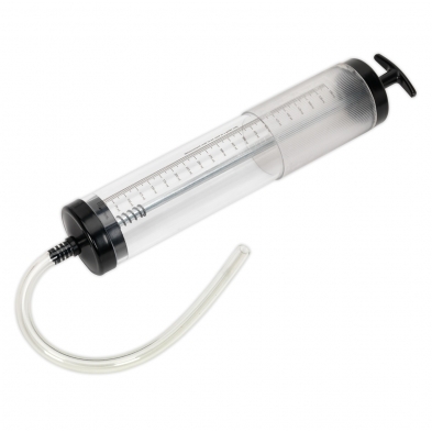 Jeringa extractora de aceite 550 ml con tubo flexible para automoción y maquinaria.