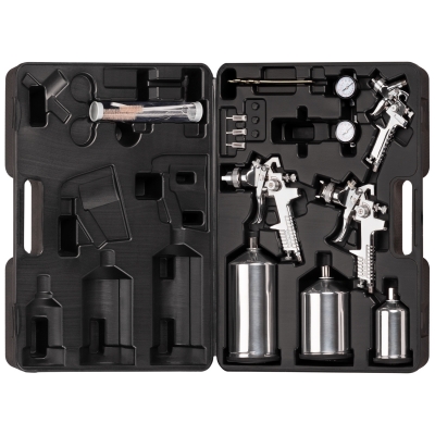 Kit Profesional de Pistolas de Pintura HVLP - 12 Piezas